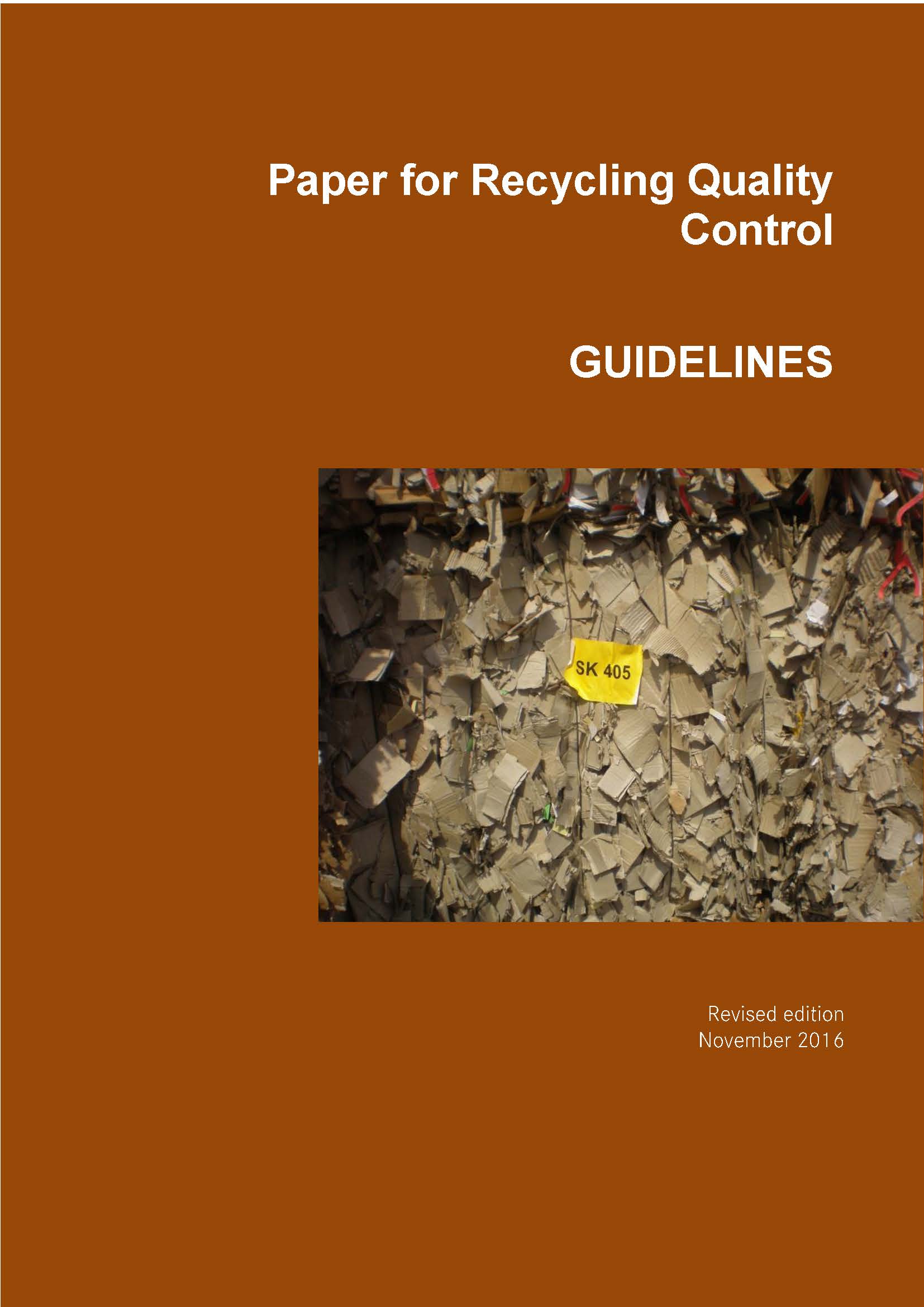 Paper for Recycling Quality Control Guidelines